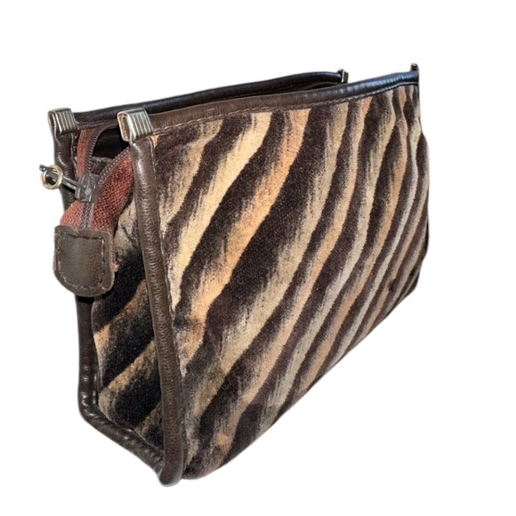 Ella Firenze Velvet Floral Cosmetic Bag Pouch - Picture 12 of 13